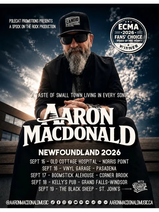 Aaron MacDonald - Newfoundland 2026 Tour