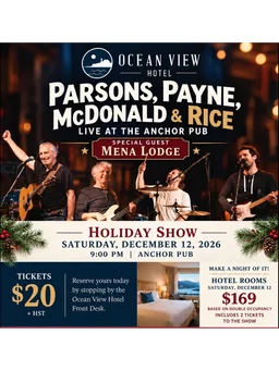 Holiday Show: Parsons, Payne, McDonald & Rice Live at the Anchor Pub